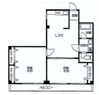 東京都渋谷区代々木２丁目 賃貸マンション 2LDK