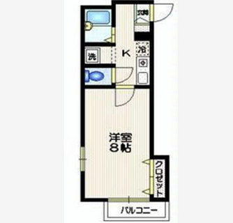 東京都渋谷区幡ヶ谷２丁目 賃貸マンション 1K