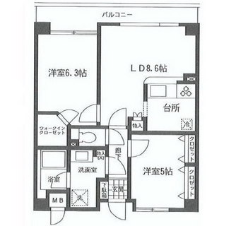 東京都世田谷区松原２丁目 賃貸マンション 2LDK