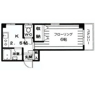東京都渋谷区幡ヶ谷２丁目 賃貸マンション 1K